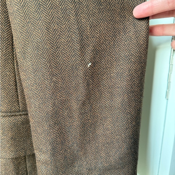 SILVERSTONE Loro Piana Herringbone Wool Cashmere Blazer Luxury Classic 42R FLAWS - Picture 14 of 16